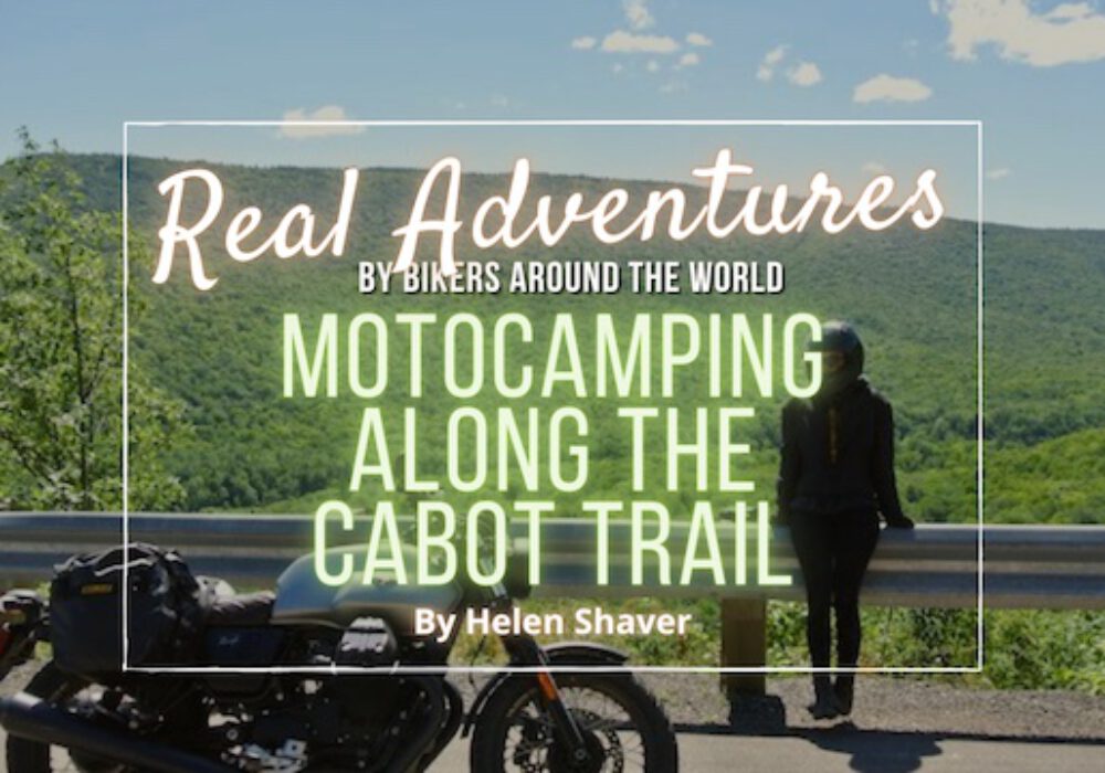 Motocamping along the Cabot Trail